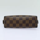 LOUIS VUITTON Damier Ebene Pochette Cosmetic PM Pouch N47516 LV Auth 77993-6