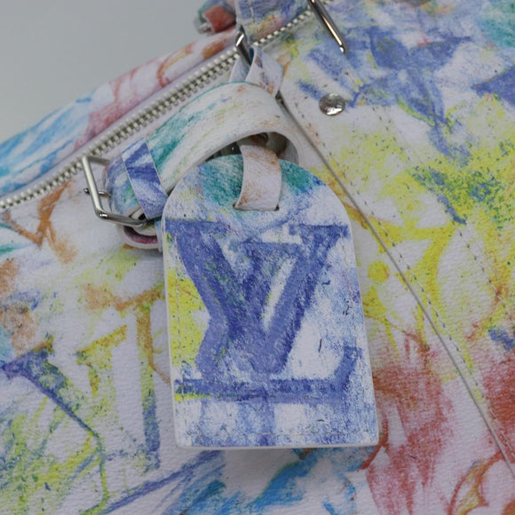 LOUIS VUITTON Monogram Pastel Keepall Bandouliere 50 Bag M57486 LV Auth 77999S