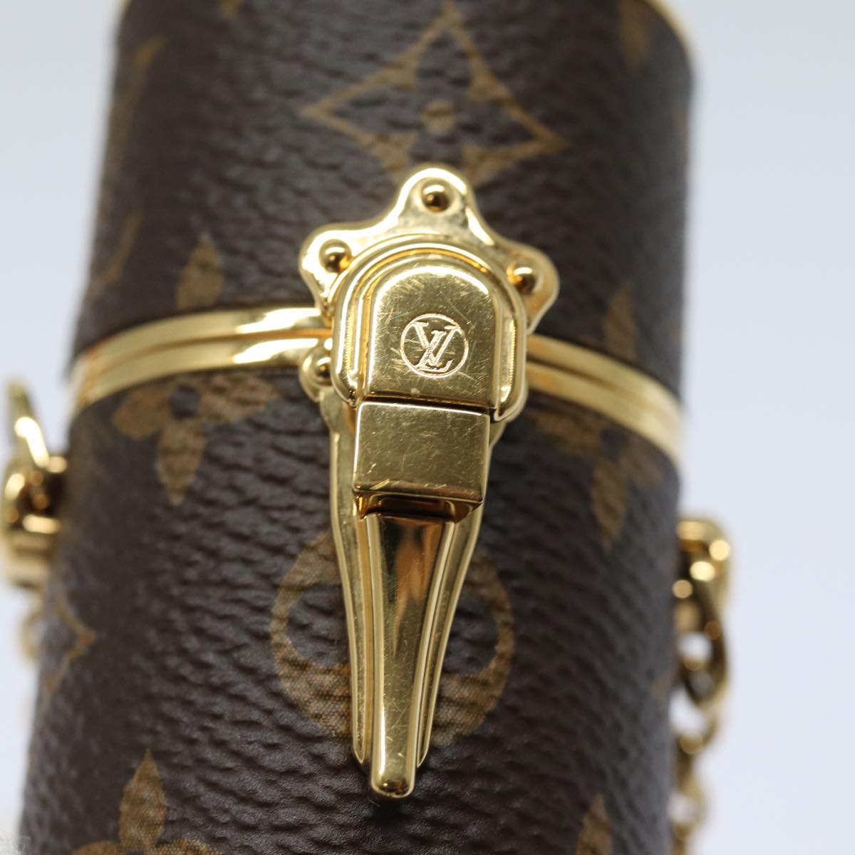 LOUIS VUITTON Monogram Lipstick Case Cosmetic Pouch MP2406 LV Auth