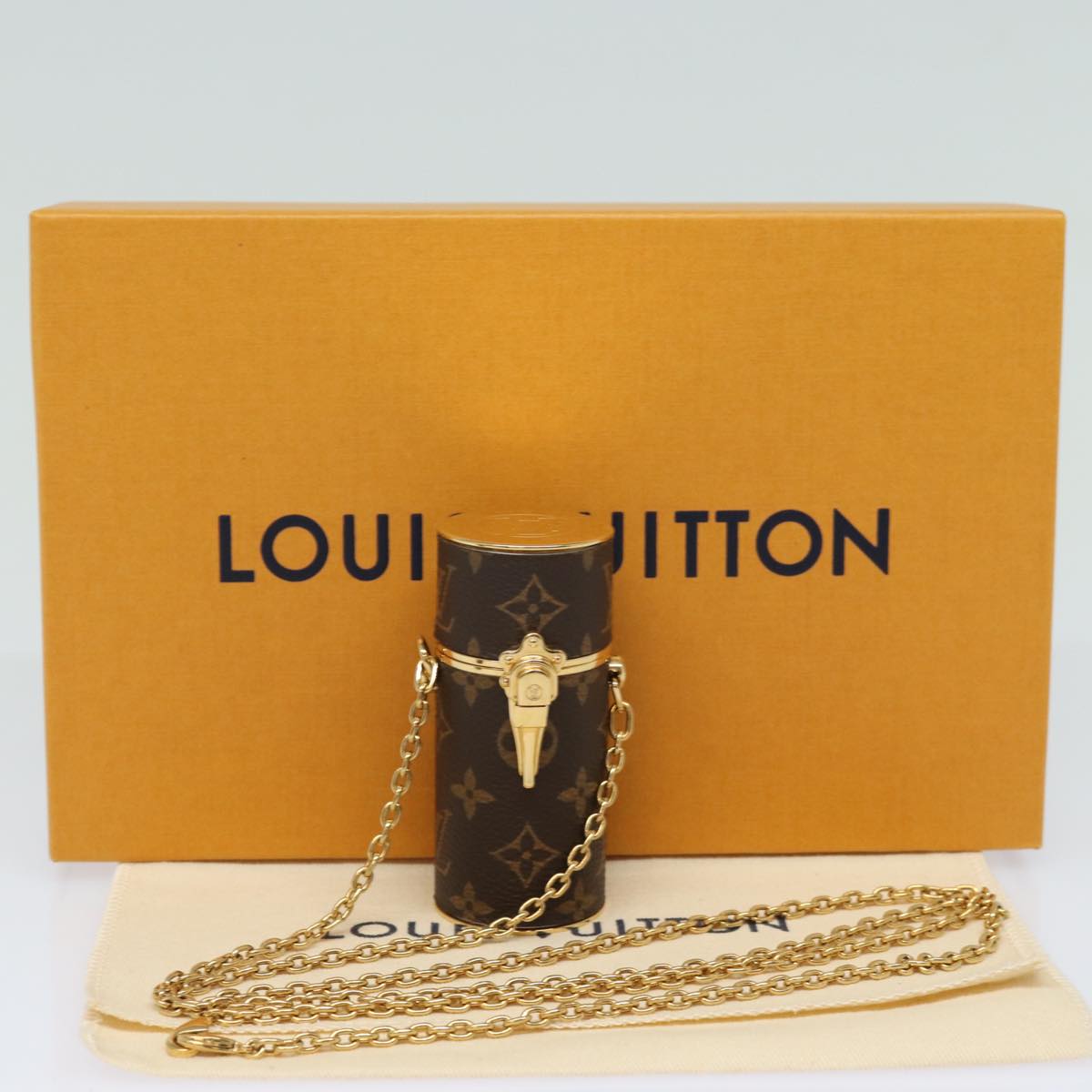 LOUIS VUITTON Monogram Lipstick Case Cosmetic Pouch MP2406 LV Auth 780 Brand Street Tokyo