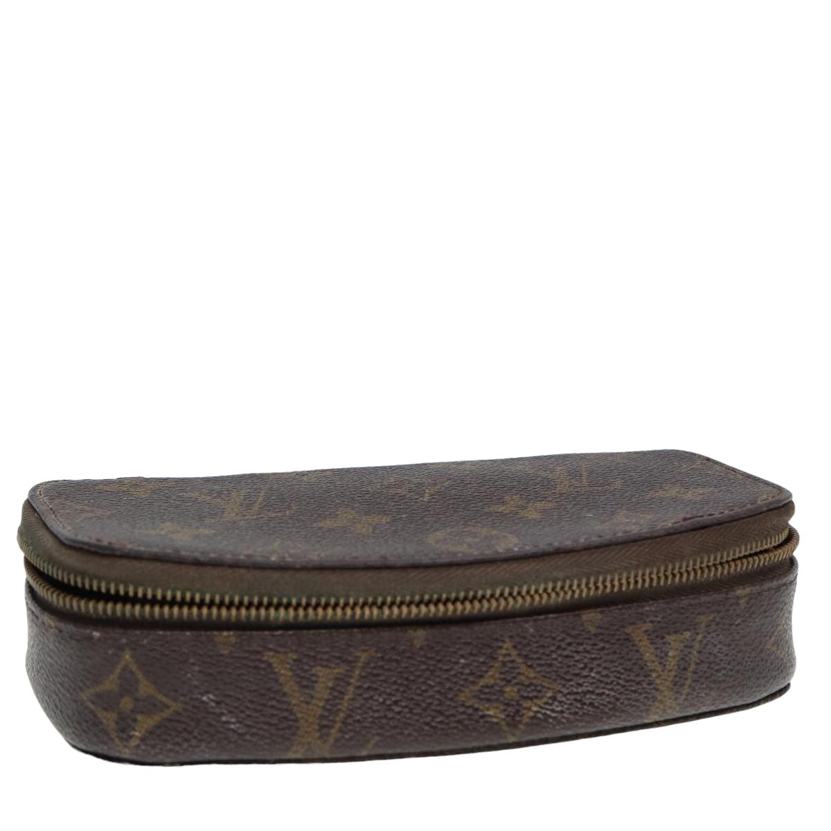 LOUIS VUITTON Monogram Poche Monte Carlo Jewelry Box M47352 LV Auth 78002