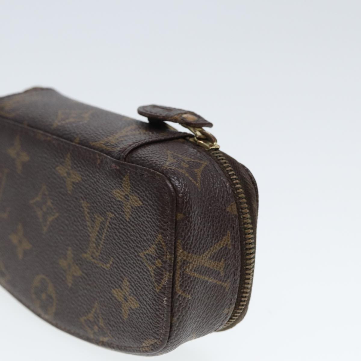 LOUIS VUITTON Monogram Poche Monte Carlo Jewelry Box M47352 LV Auth 78002