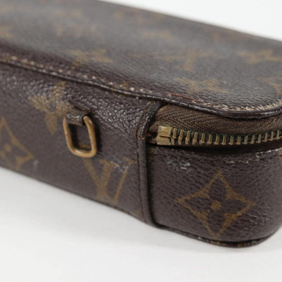LOUIS VUITTON Monogram Poche Monte Carlo Jewelry Box M47352 LV Auth 78002