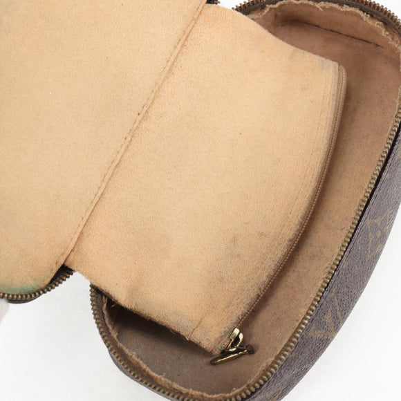 LOUIS VUITTON Monogram Poche Monte Carlo Jewelry Box M47352 LV Auth 78002