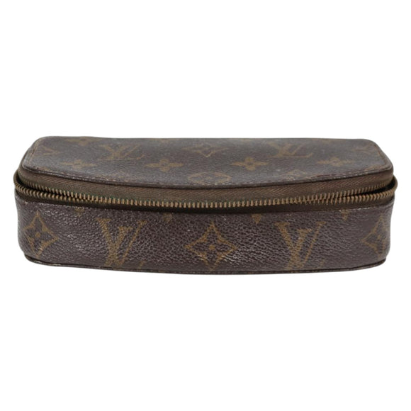 LOUIS VUITTON Monogram Poche Monte Carlo Jewelry Box M47352 LV Auth 78002