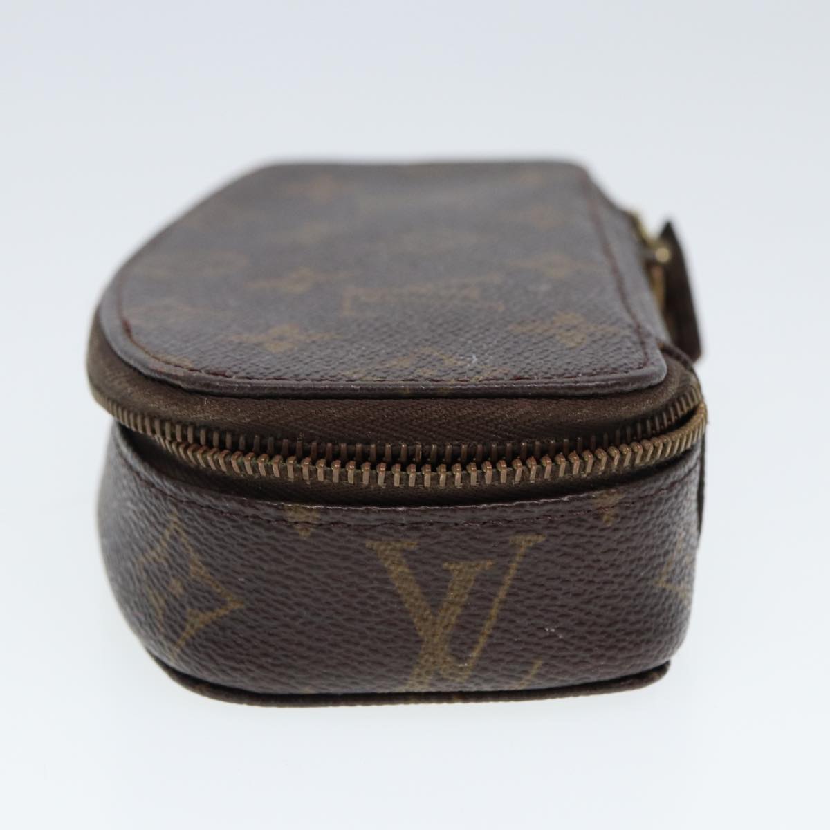 LOUIS VUITTON Monogram Poche Monte Carlo Jewelry Box M47352 LV Auth 78002