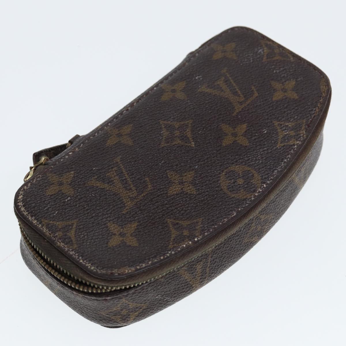 LOUIS VUITTON Monogram Poche Monte Carlo Jewelry Box M47352 LV Auth 78002