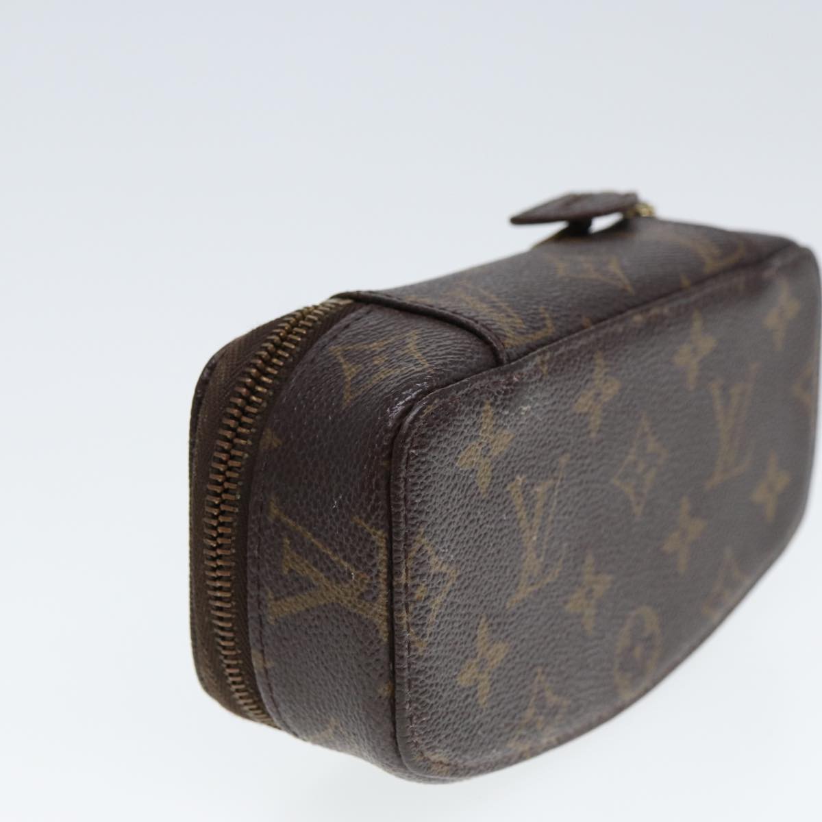 LOUIS VUITTON Monogram Poche Monte Carlo Jewelry Box M47352 LV Auth 78002