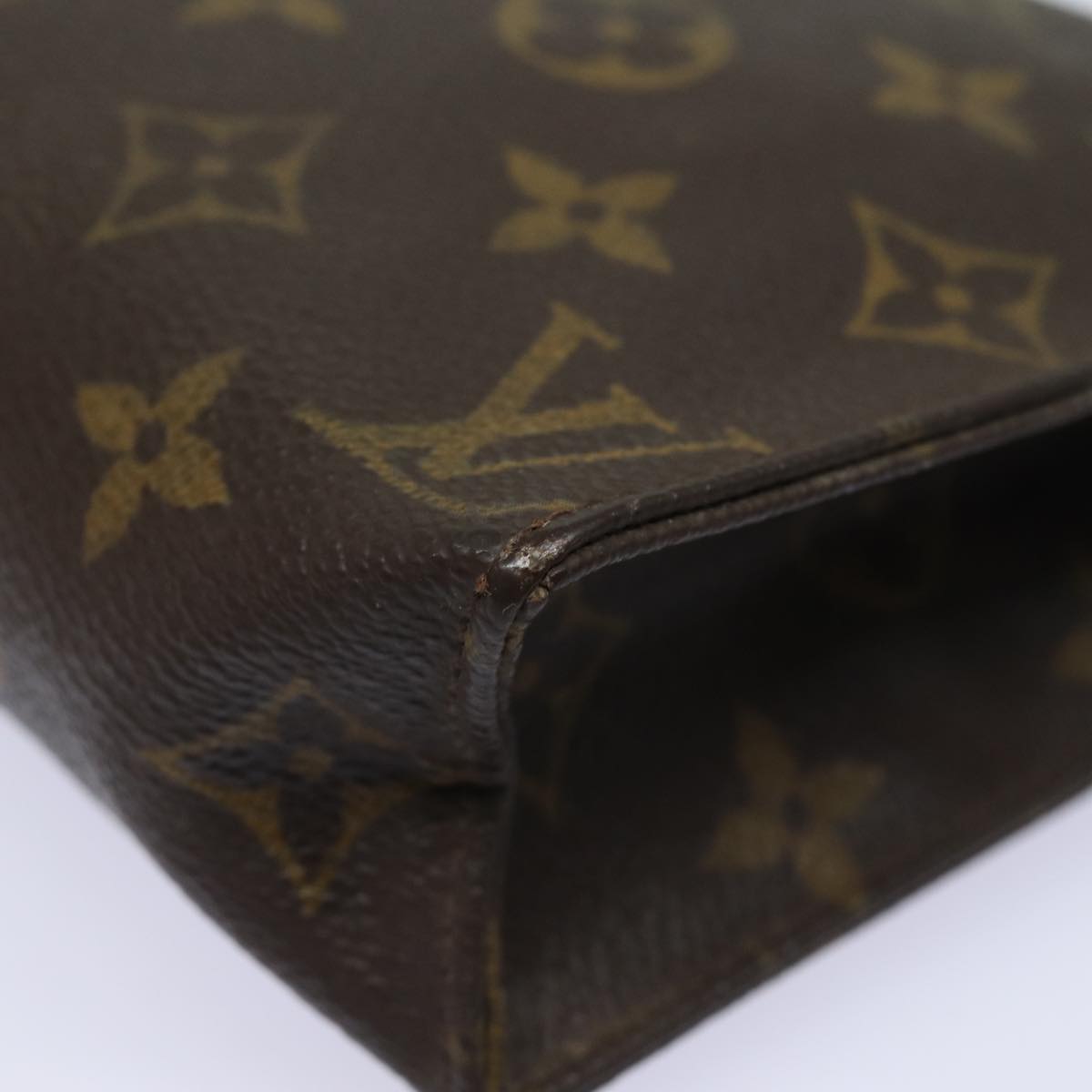 LOUIS VUITTON Monogram Poche Toilette 19 Pouch M47544 LV Auth 78011