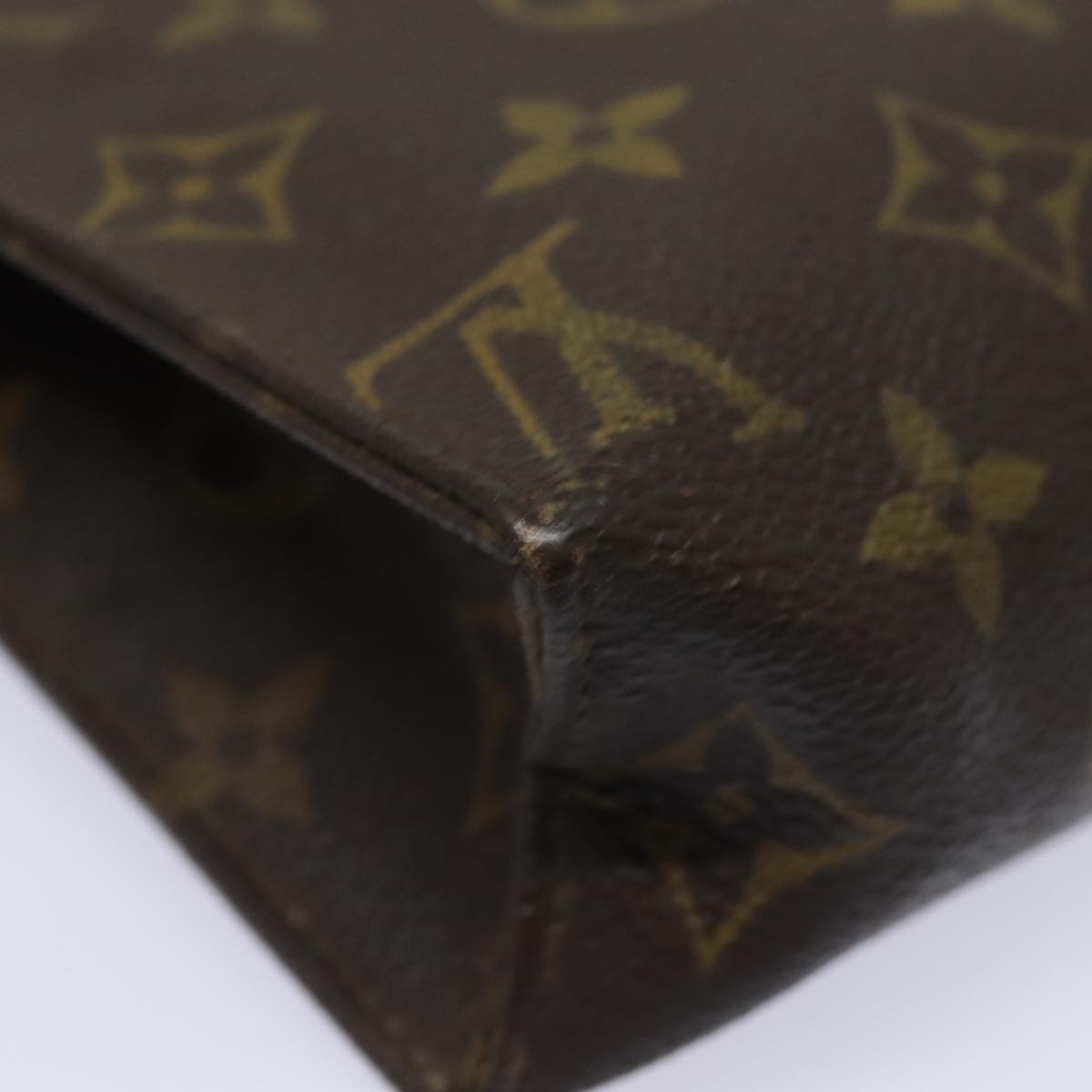 LOUIS VUITTON Monogram Poche Toilette 19 Pouch M47544 LV Auth 78011