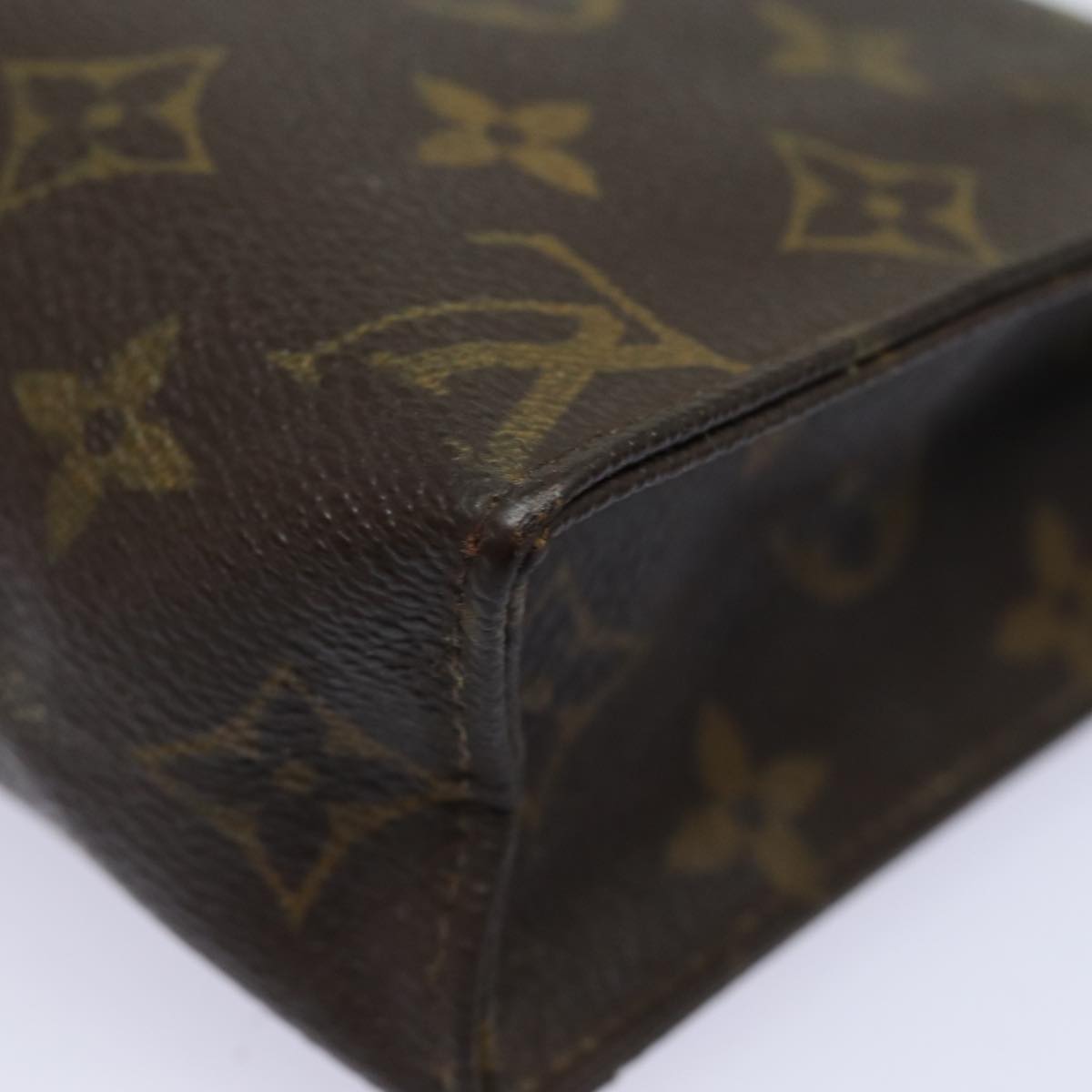 LOUIS VUITTON Monogram Poche Toilette 19 Pouch M47544 LV Auth 78011