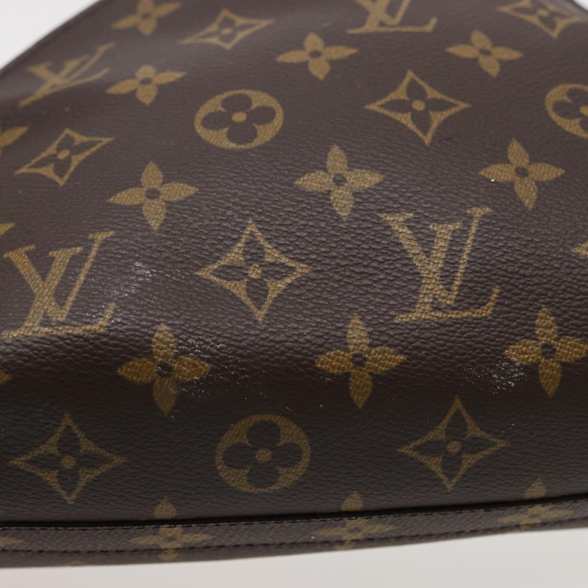 LOUIS VUITTON Monogram Trousse Demi Ronde Cosmetic Pouch M47520 LV Auth 78012