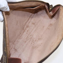 LOUIS VUITTON Monogram Trousse Demi Ronde Cosmetic Pouch M47520 LV Auth 78012-10