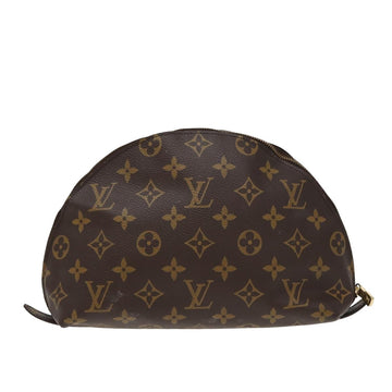 LOUIS VUITTON Monogram Trousse Demi Ronde Cosmetic Pouch M47520 LV Auth 78012 - 0