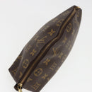 LOUIS VUITTON Monogram Trousse Demi Ronde Cosmetic Pouch M47520 LV Auth 78012-5