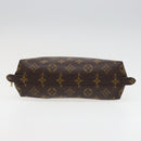 LOUIS VUITTON Monogram Trousse Demi Ronde Cosmetic Pouch M47520 LV Auth 78012-6