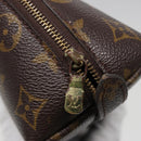 LOUIS VUITTON Monogram Trousse Demi Ronde Cosmetic Pouch M47520 LV Auth 78014-8