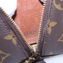 LOUIS VUITTON Monogram Trousse Demi Ronde Cosmetic Pouch M47520 LV Auth 78014-17