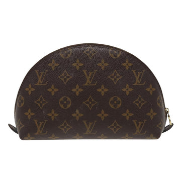 LOUIS VUITTON Monogram Trousse Demi Ronde Cosmetic Pouch M47520 LV Auth 78014 - 0