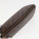 LOUIS VUITTON Monogram Trousse Demi Ronde Cosmetic Pouch M47520 LV Auth 78014-5