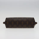LOUIS VUITTON Monogram Trousse Demi Ronde Cosmetic Pouch M47520 LV Auth 78014-6