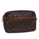 LOUIS VUITTON Monogram Compiegne 23 Clutch Bag M51847 LV Auth 78019-1