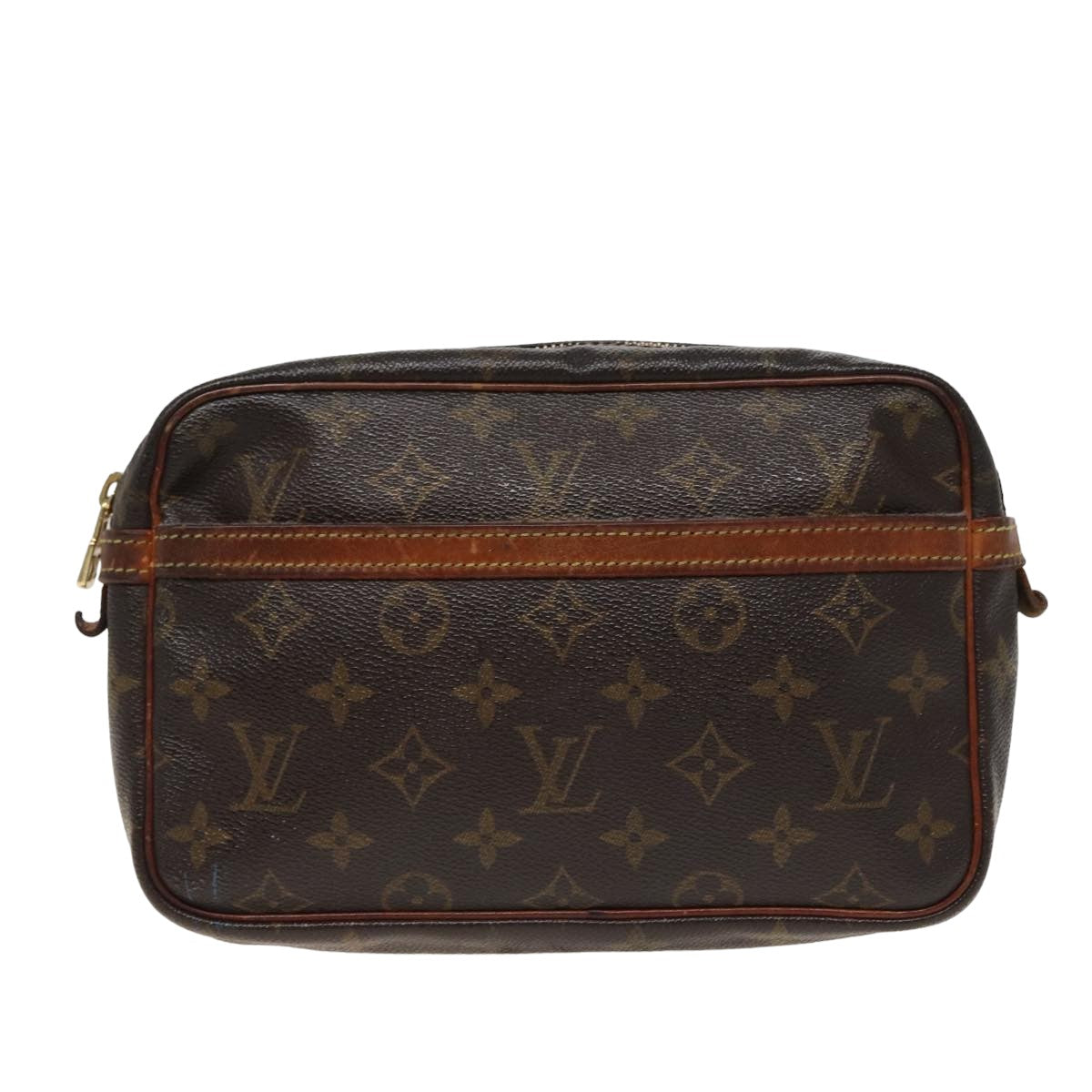 LOUIS VUITTON Monogram Compiegne 23 Clutch Bag M51847 LV Auth 78019