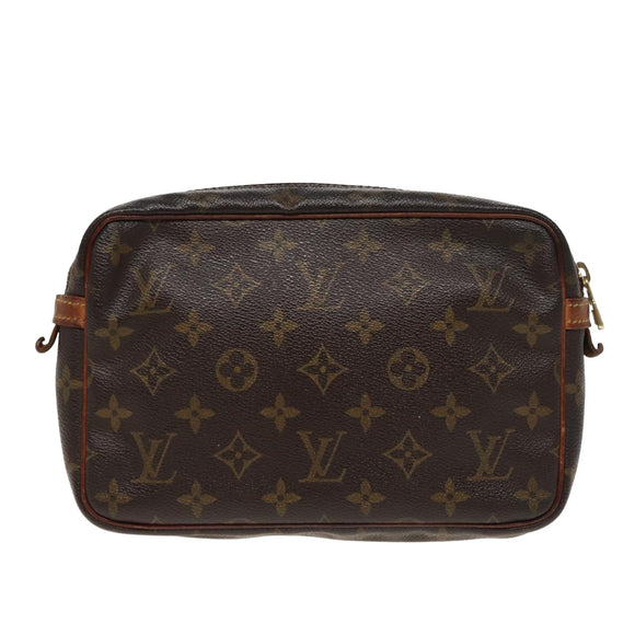 LOUIS VUITTON Monogram Compiegne 23 Clutch Bag M51847 LV Auth 78019