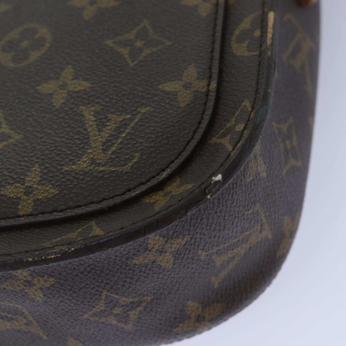 LOUIS VUITTON Monogram Saint Cloud GM Shoulder Bag M51242 LV Auth 78023