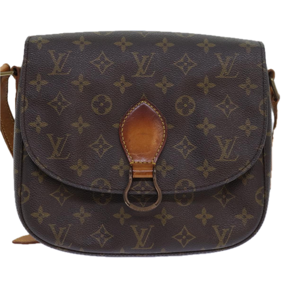 LOUIS VUITTON Monogram Saint Cloud GM Shoulder Bag M51242 LV Auth 78023