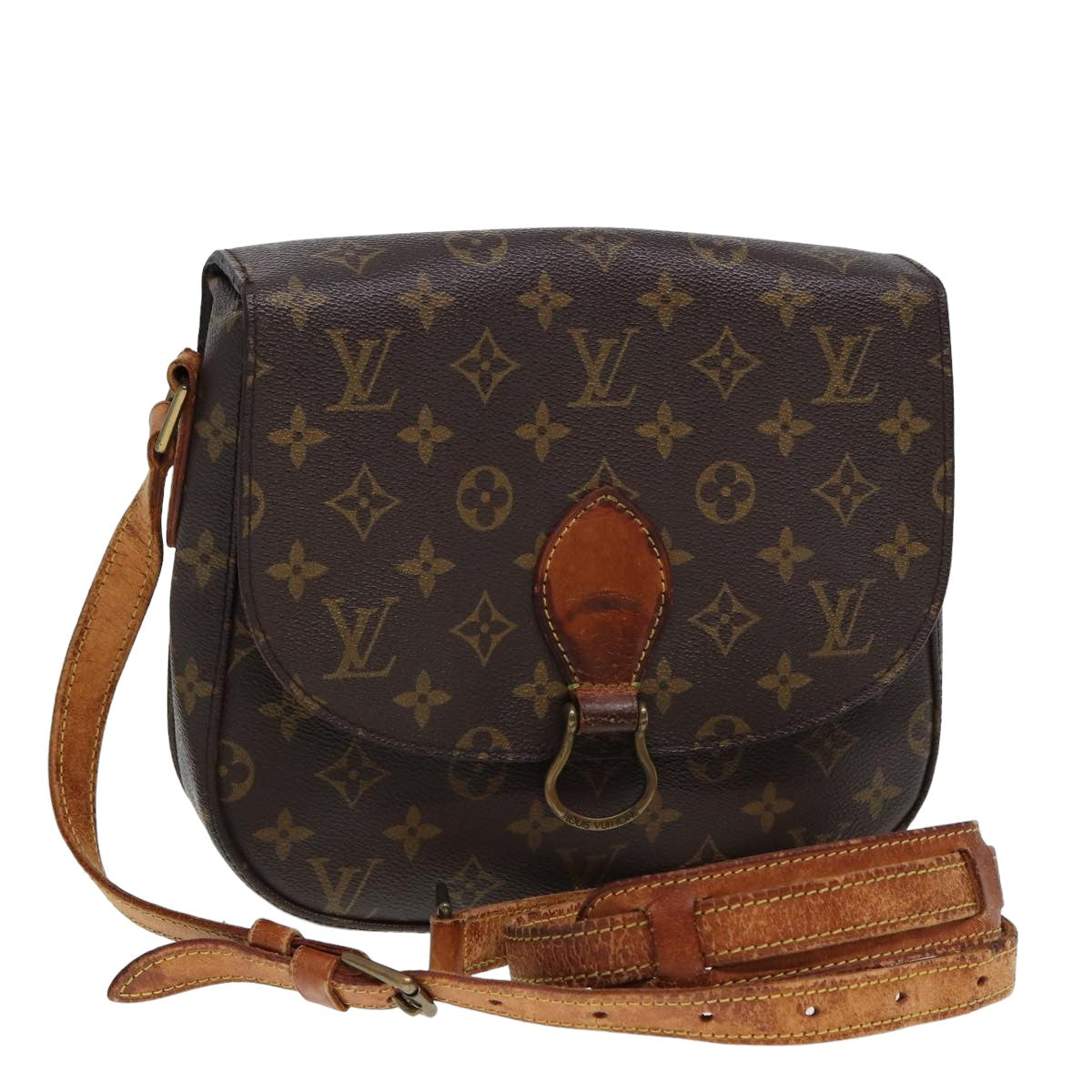 LOUIS VUITTON Monogram Saint Cloud GM Shoulder Bag M51242 Auth 78025