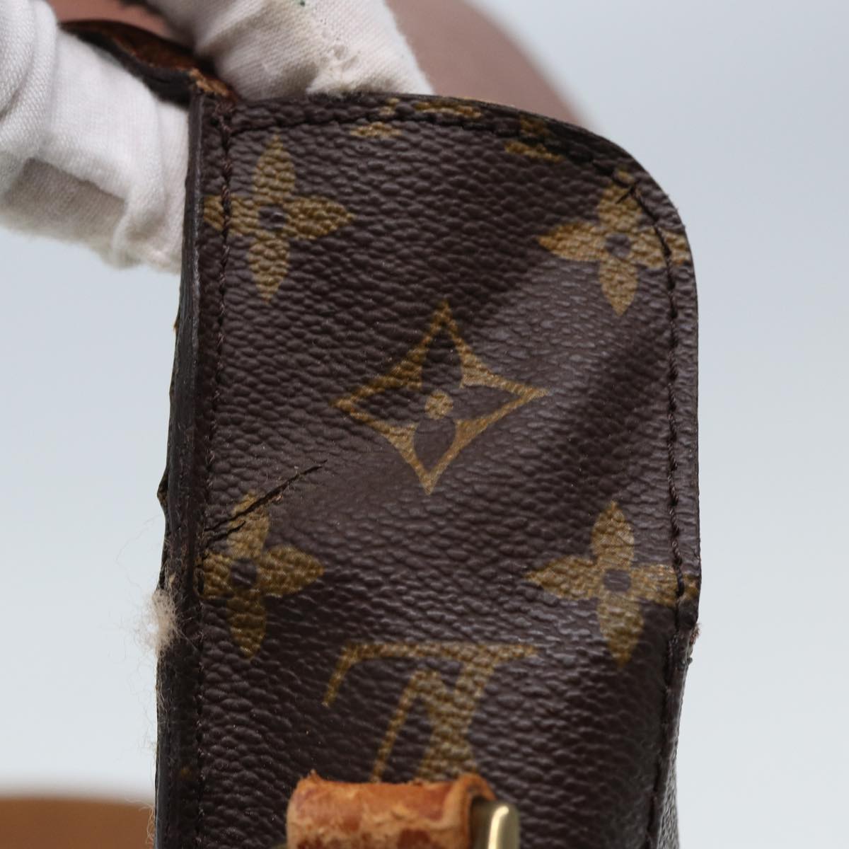 LOUIS VUITTON Monogram Saint Cloud GM Shoulder Bag M51242 Auth 78025