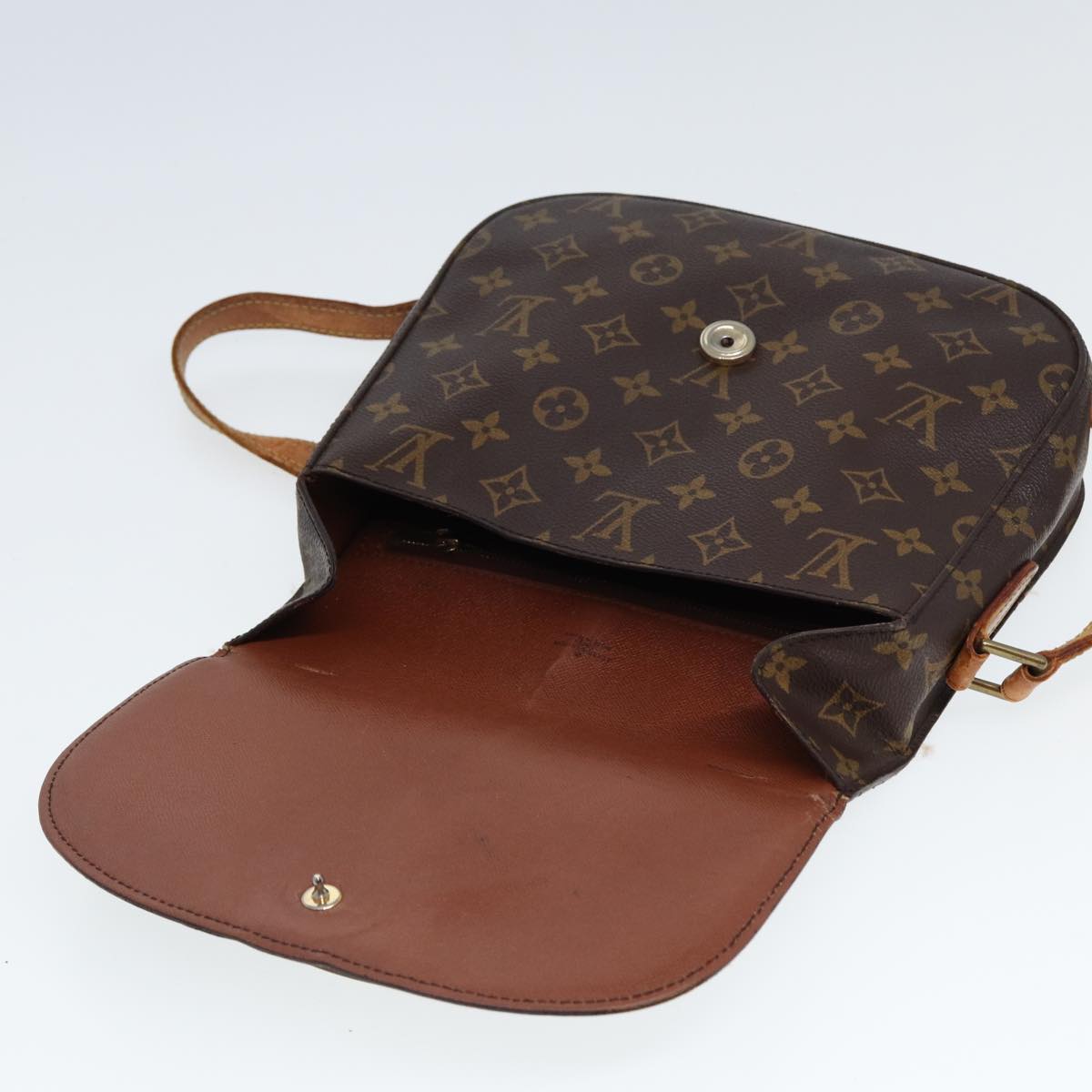 LOUIS VUITTON Monogram Saint Cloud GM Shoulder Bag M51242 Auth 78025