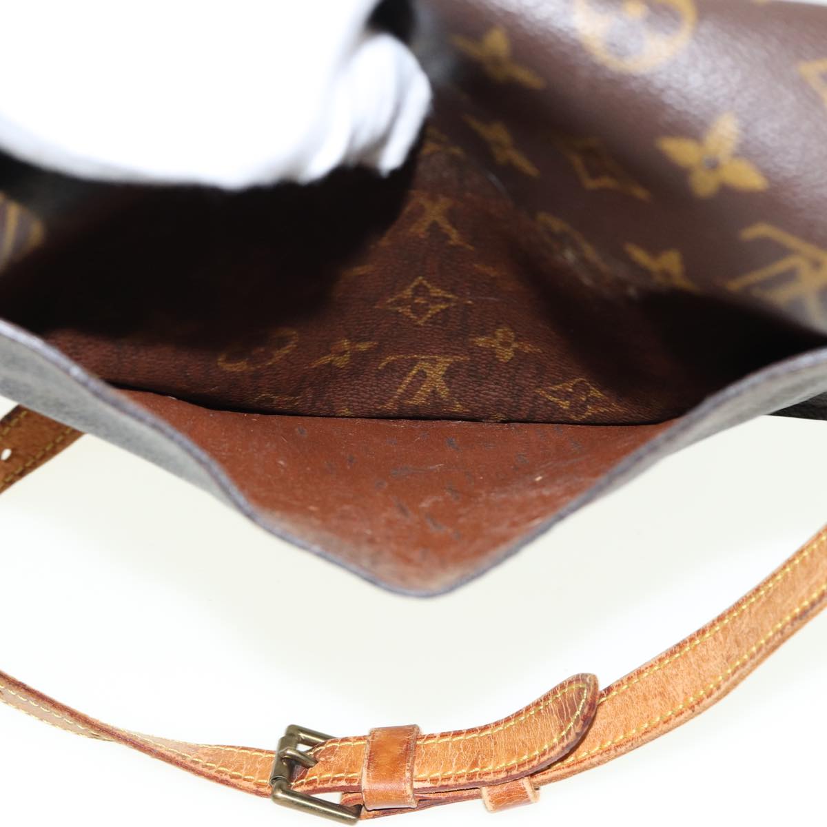 LOUIS VUITTON Monogram Saint Cloud GM Shoulder Bag M51242 Auth 78025