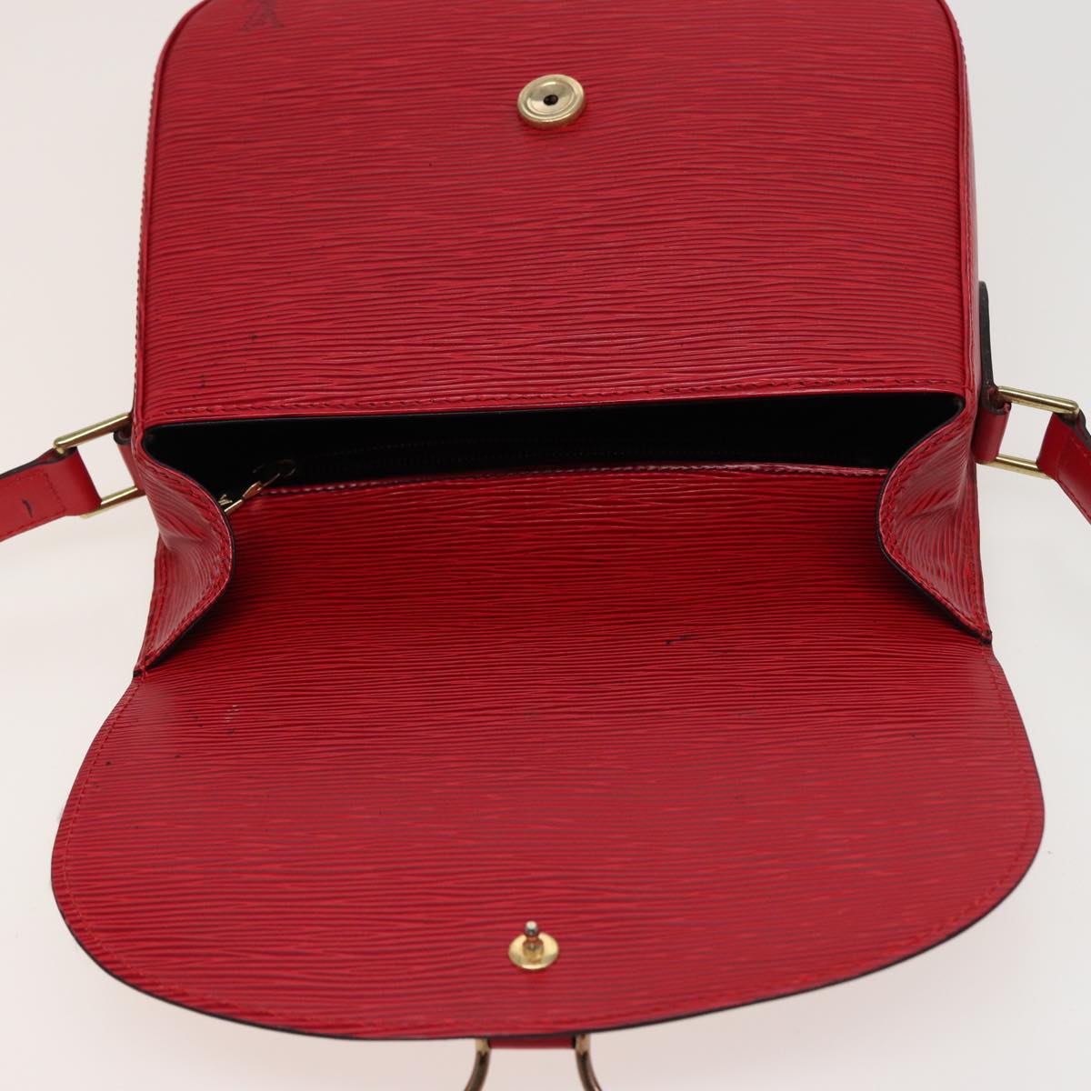 LOUIS VUITTON Epi Saint Cloud GM Shoulder Bag Red M52197 LV Auth 78032