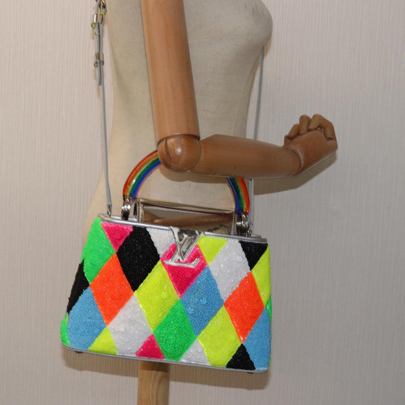 LOUIS VUITTON Ugo Rondinone Unique Edition Harlequin Resin Artycapucines BB