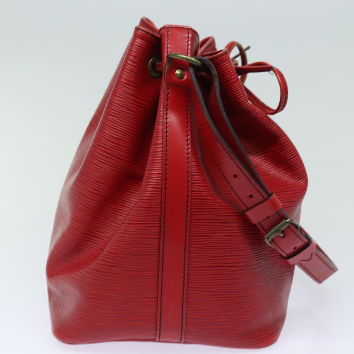 LOUIS VUITTON Epi Petit Noe Shoulder Bag Red M44107 LV Auth 78053