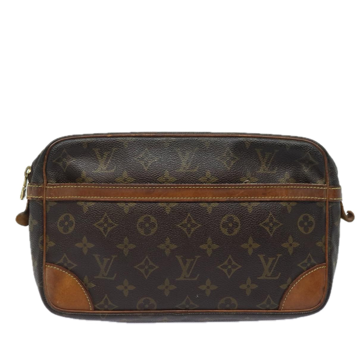 LOUIS VUITTON Monogram Compiegne 28 Clutch Bag M51845 LV Auth 78057