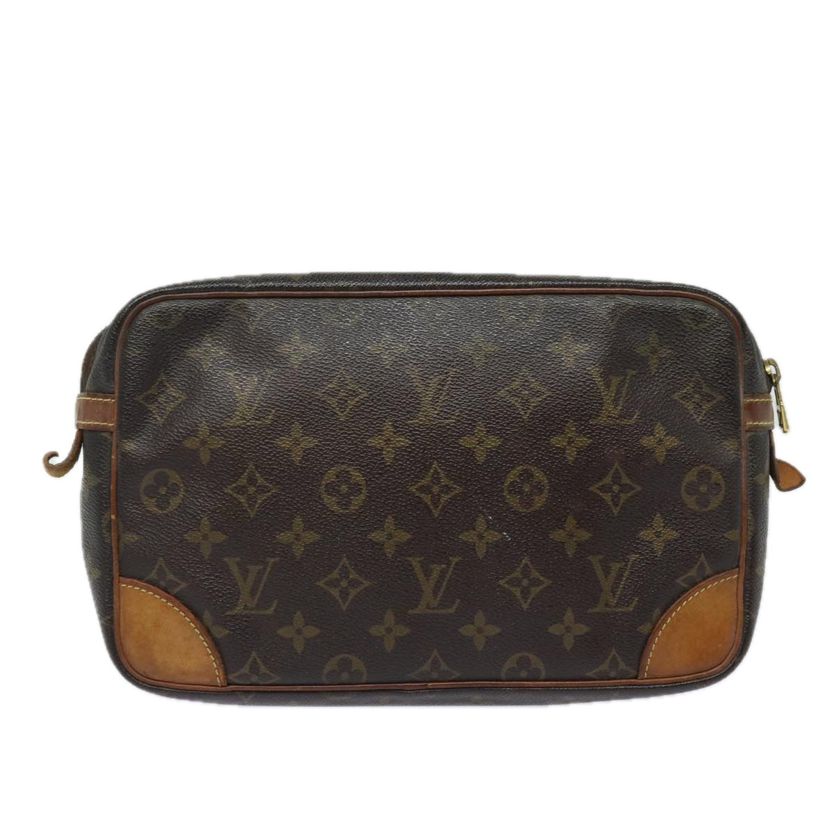 LOUIS VUITTON Monogram Compiegne 28 Clutch Bag M51845 LV Auth 78057 - 0