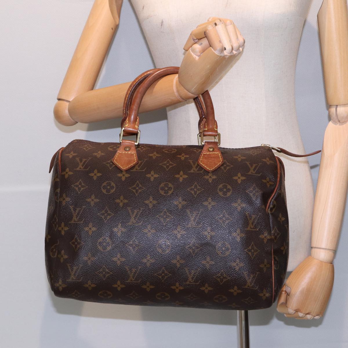 LOUIS VUITTON Monogram Speedy 30 Hand Bag M41526 LV Auth 78069