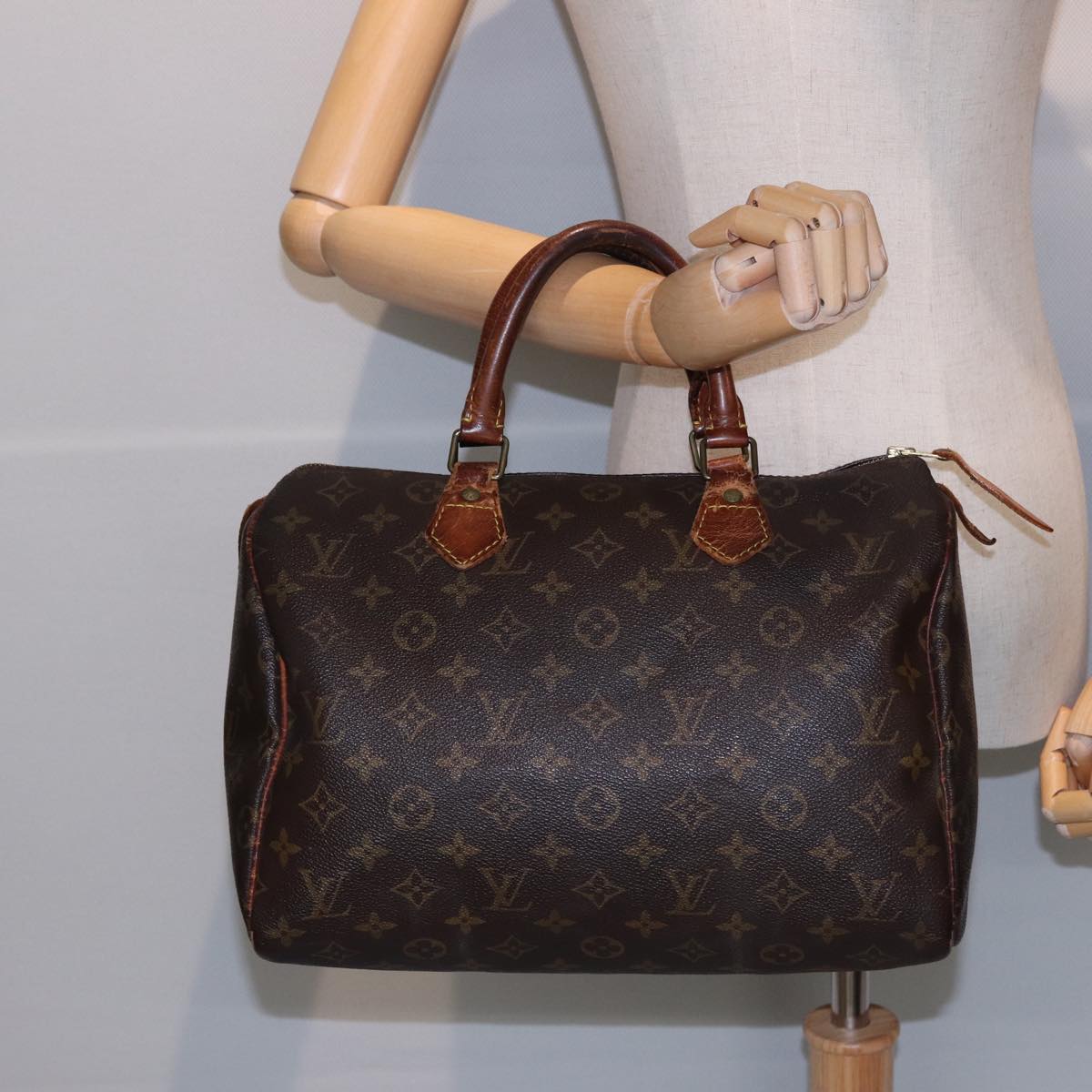 LOUIS VUITTON Monogram Speedy 30 Hand Bag M41526 LV Auth 78070