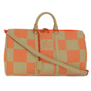 LOUIS VUITTON Damier Giant Keepall Bandouliere 50 Bag Beige M57419 Auth 78074S-1