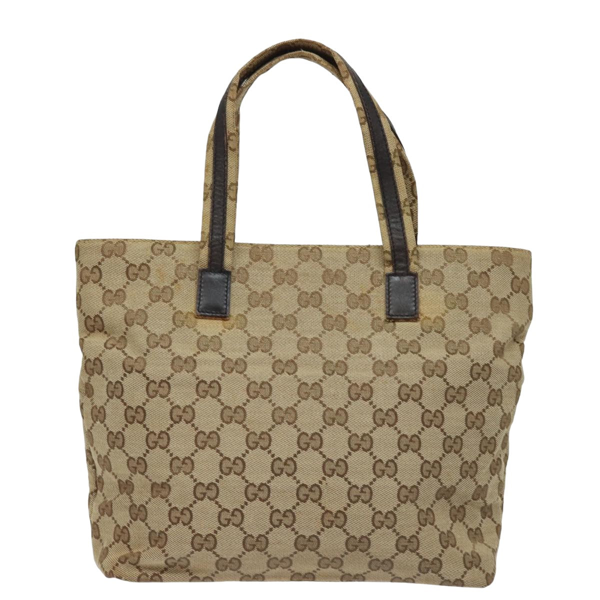 GUCCI GG Canvas Hand Bag Beige 002 1080 Auth 78093 - 0