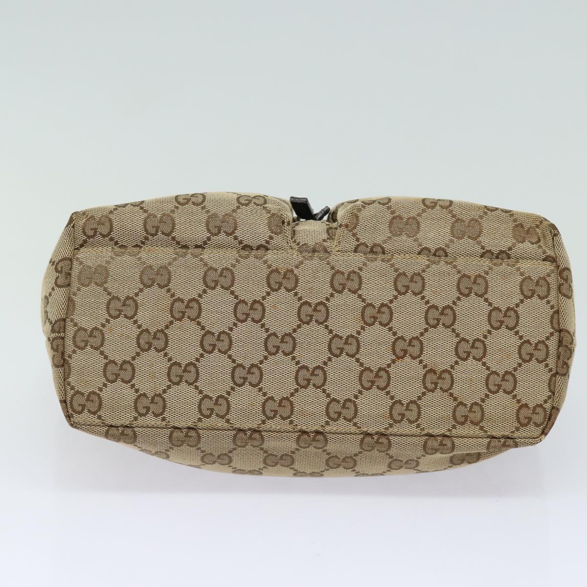 GUCCI GG Canvas Hand Bag Beige 002 1080 Auth 78093