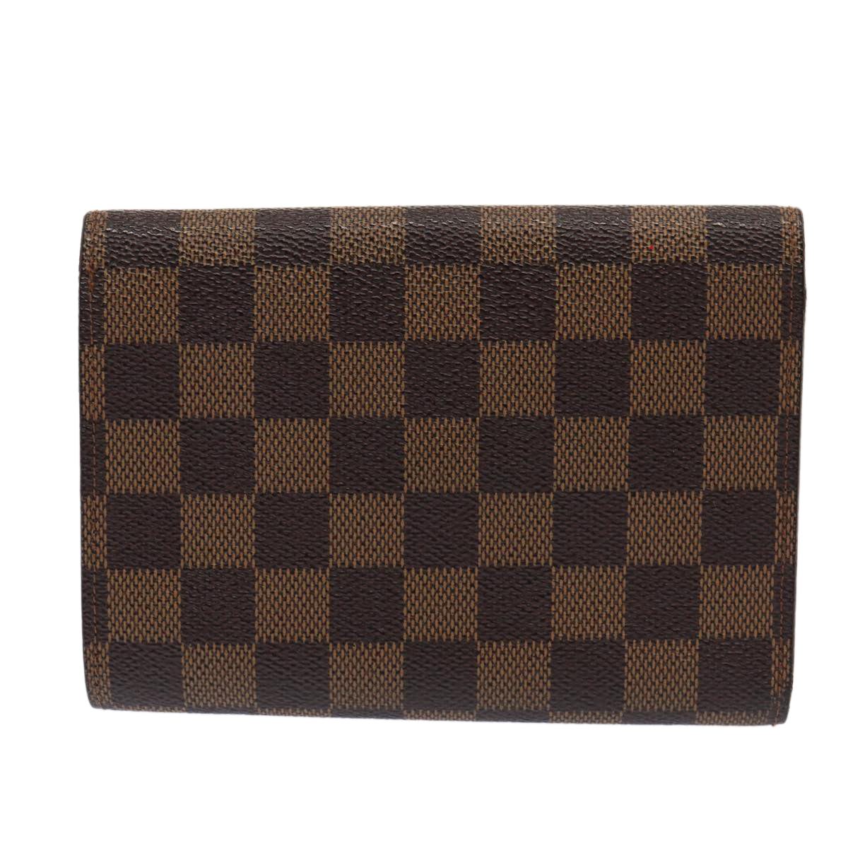 LOUIS VUITTON Damier Ebene Porte Tresor Etui Papie Wallet N61202 LV Auth 78108 - 0