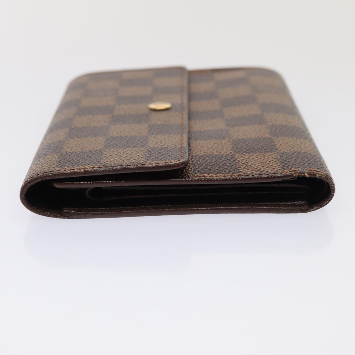 LOUIS VUITTON Damier Ebene Porte Tresor Etui Papie Wallet N61202 LV Auth 78108