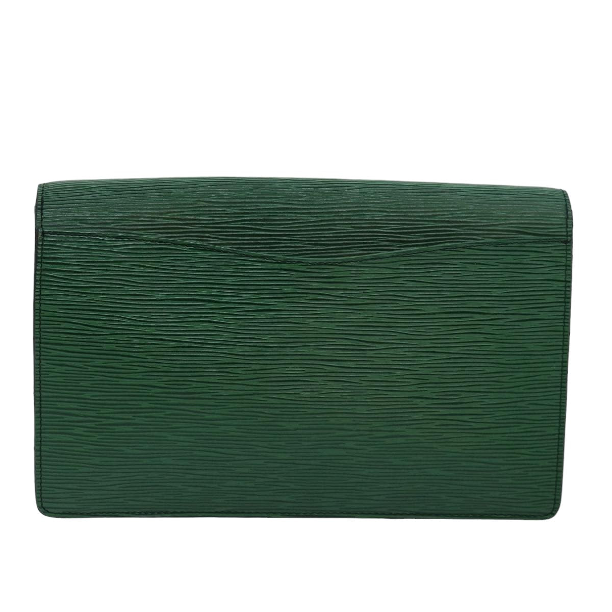 LOUIS VUITTON Epi Montaigne 27 Clutch Bag Green M52654 LV Auth 78110 - 0