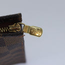 LOUIS VUITTON Damier Ebene Poche Toilette 26 Pouch N47543 LV Auth 78127-9