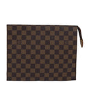LOUIS VUITTON Damier Ebene Poche Toilette 26 Pouch N47543 LV Auth 78127-13