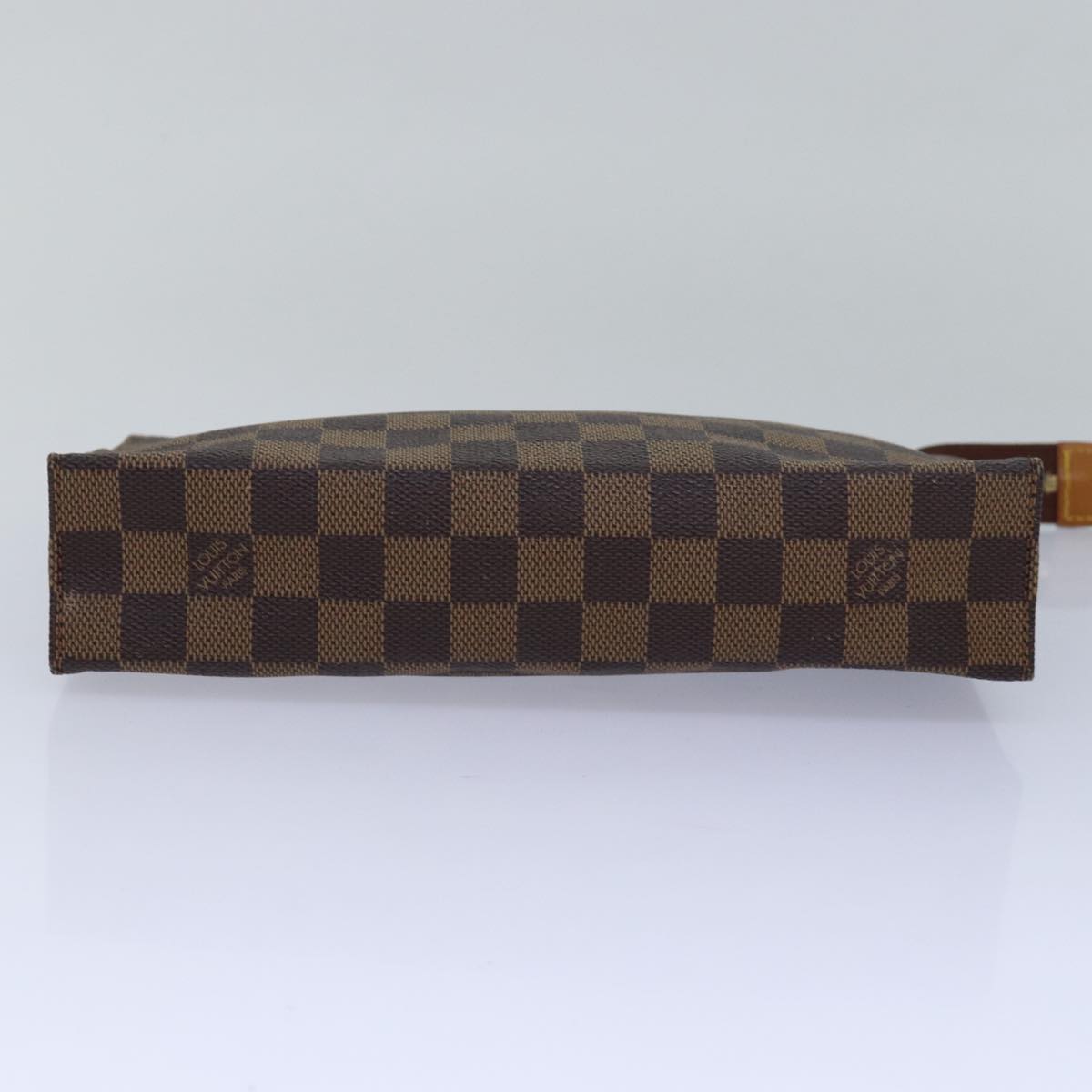 LOUIS VUITTON Damier Ebene Poche Toilette 26 Pouch N47543 LV Auth 78127